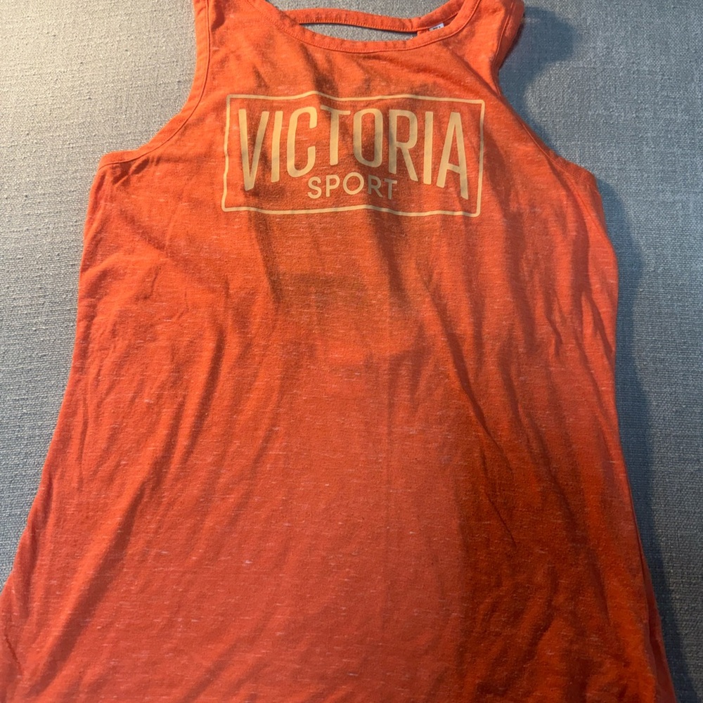 Victoria Sport Women's Orange Logo Tank Top